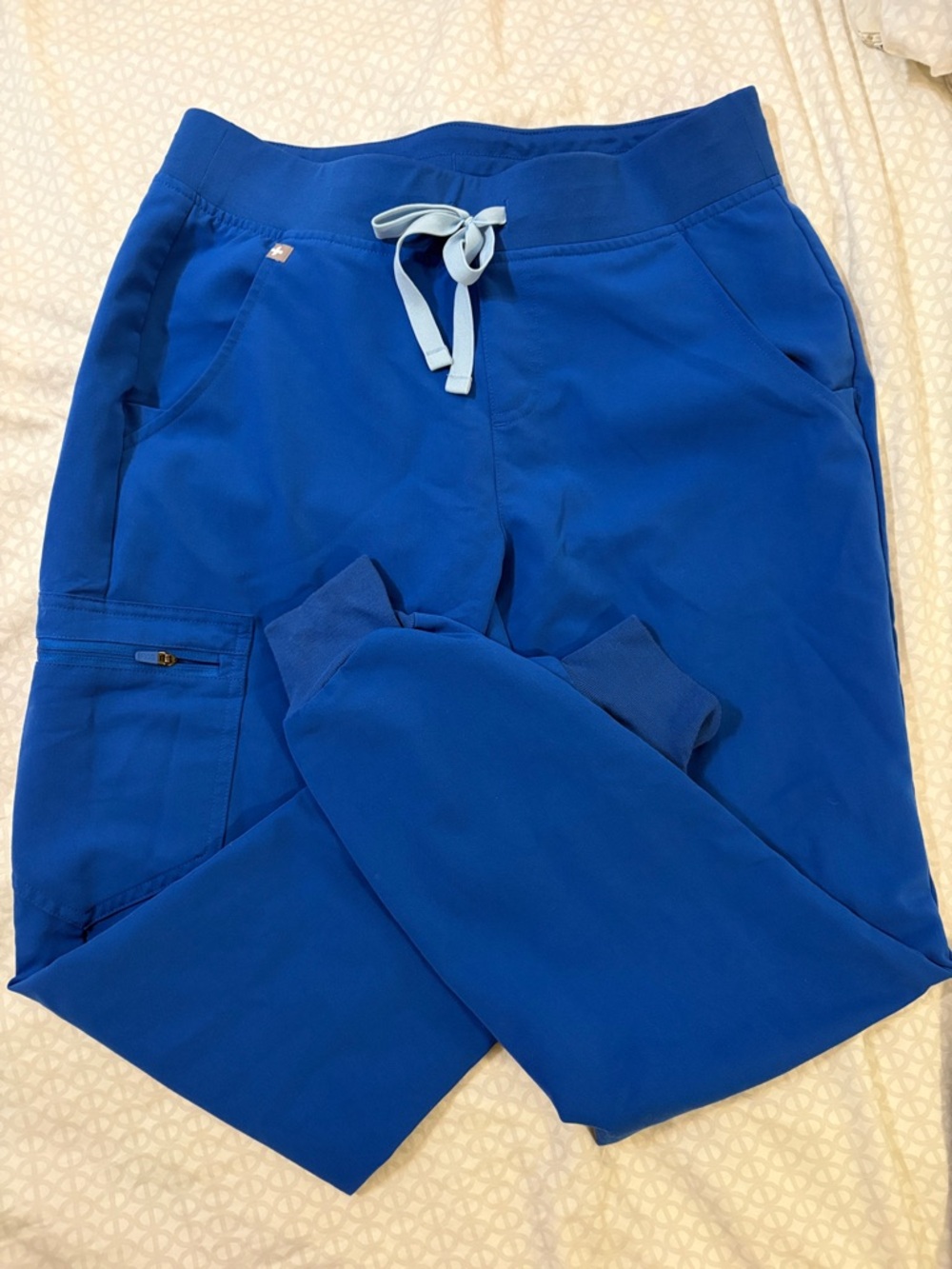 FIGS Zamora scrubs royal blue Drawstring Jogger Pants small! Worn once